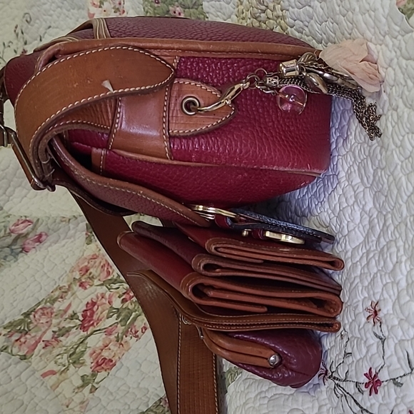 Vintage Dooney & Bourke AWL (Rare) Rose Satchel Bundle - Picture 4 of 17